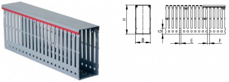 Короб перфорированный серый rl6 60x40 dkc